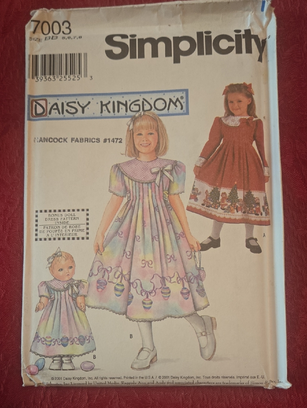 Simplicity Pastel Multi Easter Egg Dress Pattern by Daisy Kingdom